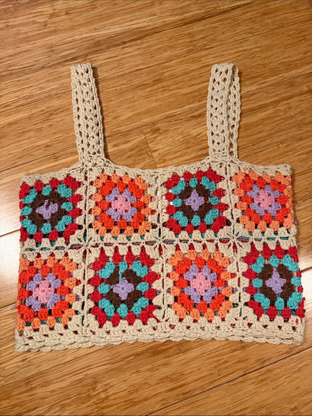 Cotton Emporium Crochet Crop Top small